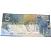 Image 1 : Canadian $5 Polymer Banknote Hockey Scene HOE9584101