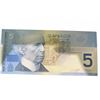 Image 2 : Canadian $5 Banknote 2002, Hockey Scene, Wilfrid Laurier