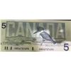 Image 4 : Consecutive 1986 Canada $5 Bills, Bird Series, Kingfisher, Lot of 6
