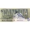 Image 6 : Consecutive 1986 Canada $5 Bills, Bird Series, Kingfisher, Lot of 6
