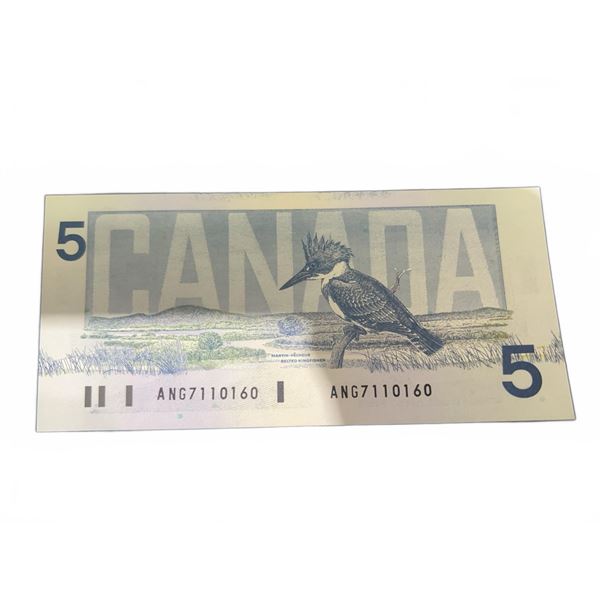 1986 Canada $5 Banknote, Laurier, ANG7110160