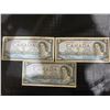 Image 1 : 3 Canada 1954 $5 Banknotes, Devil's Face, Elizabeth II