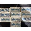 Image 2 : 10 Canada $5 Banknotes, 1954 Series, Queen Elizabeth II