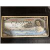Image 1 : 1954 Canadian $5 Banknote, Devil's Face, BC-31b, QEII