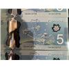 Image 15 : Canadian $5 Polymer Notes, Sequential Serial Numbers, 18 Bills