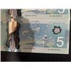 Image 16 : Canadian $5 Polymer Notes, Sequential Serial Numbers, 18 Bills