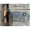 Image 9 : Canadian $5 Polymer Notes, Sequential Serial Numbers, 18 Bills