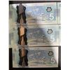 Image 4 : Sequential Series of 14 Canadian $5 Polymer Banknotes