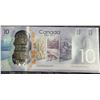 Image 11 : Canada 150 $10 Polymer Banknotes Serial Numbers 88–97