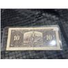 Image 3 : Bank of Canada 1937 $10 Bill King George VI Serial E2075318