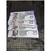 Image 2 : Consecutive Canada Polymer $10 Banknotes FTW3626783–FTW3626787, Set of 5