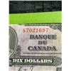 Image 3 : 1937 Bank of Canada Ten Dollar Bill King George VI ED7021697