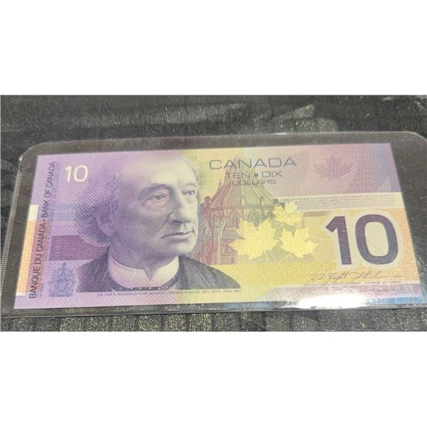 Canada $10 Polymer Banknote FDT1176450 Sir John A. Macdonald