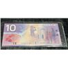 Image 1 : Canada $10 Banknote, 2001, Polymer, Serial FDT8673126
