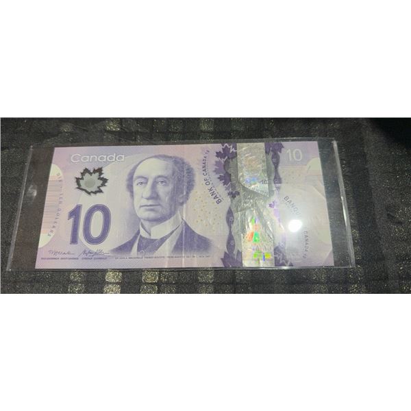 2013 Canadian $10 Polymer Banknote FTN0000297 Low Serial Number