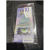 Image 2 : 2018 Canada $10 Polymer Banknote Viola Desmond Serial FTZ4233425