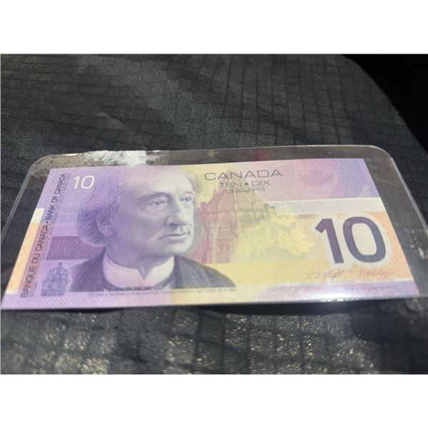 Canada $10 Polymer Bill FEF6580974 Laminated