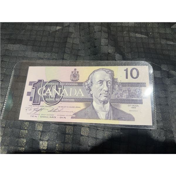 1989 Canada $10 Bill, BEG7278086, Sir John A. Macdonald, Osprey, Ottawa