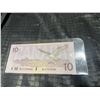 Image 2 : 1989 Canada $10 Bill, BEG7278086, Sir John A. Macdonald, Osprey, Ottawa