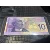 Image 1 : 2007 Bank of Canada $10 Bill Polymer Note FEB1741658