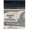 Image 3 : 1937 Bank of Canada $10 Bill, King George VI, Serial #8114580