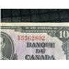Image 3 : 1937 Bank of Canada $10 Bill, King George VI, Serial DK5562802