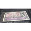 Image 1 : 1954 Bank of Canada $10 Bill, Devil's Face, QEII, BC-32b