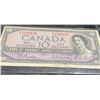 Image 1 : 1954 Canada $10 Banknote, Bank of Canada, Serial E1182476