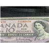 Image 3 : 1954 Canada $10 Banknote, Bank of Canada, Serial E1182476