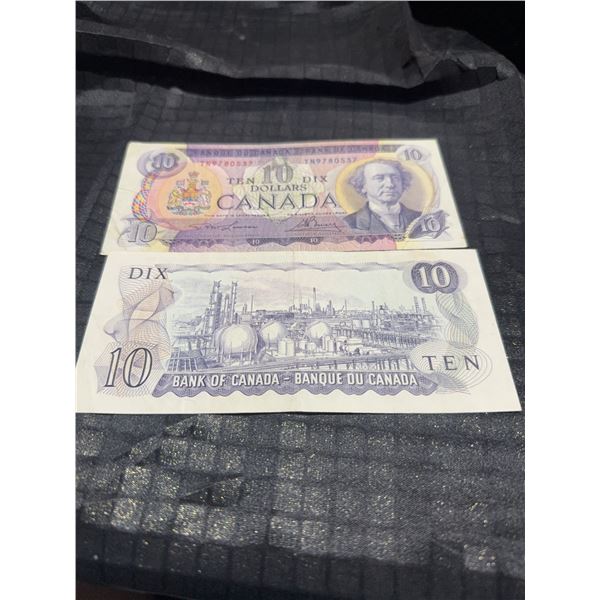 1971 Bank of Canada $10 Bills, EDR1068129 & TN9780537