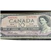 Image 3 : 1954 Bank of Canada $10 Notes, Lot of 5, Modified Portrait