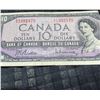 Image 6 : 1954 Bank of Canada $10 Notes, Lot of 5, Modified Portrait
