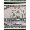 Image 4 : 3 Canada 1954 $10 Banknotes, Devil's Face, Bank of Canada