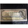 Image 1 : Canada 1954 $20 Banknote, Queen Elizabeth II, A/E 0372931