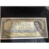 Image 1 : 1954 Bank of Canada $20 Note, Devil's Face, Serial 7801502