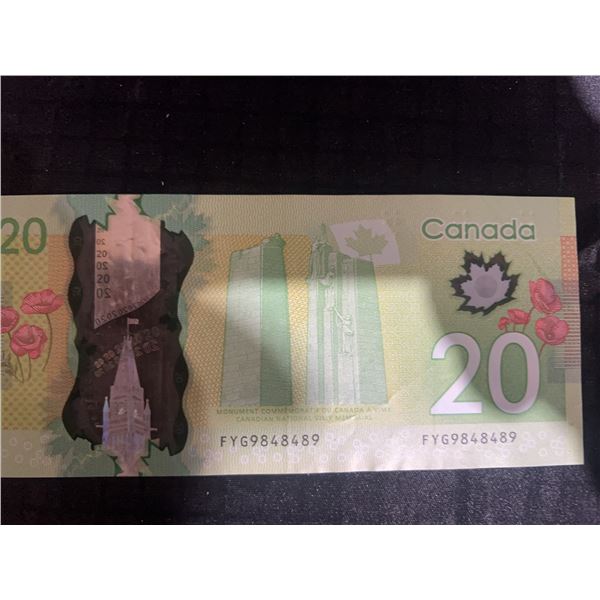 2011 Canadian $20 Polymer Banknote, Queen Elizabeth II