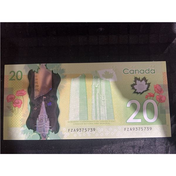 2011 Canadian Polymer $20 Banknote - Queen Elizabeth II