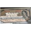 Image 1 : 1954 Bank of Canada $100 Bill, Modified Series, Devil's Face Variant