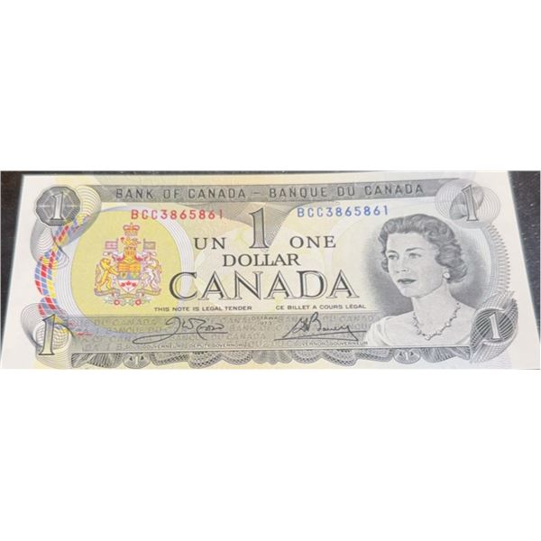1973 Bank of Canada $1 Dollar Bill BCC3865861