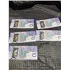 Image 1 : Consecutive Canada Polymer $10 Banknotes FTW3626783–FTW3626787, Set of 5