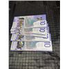 Image 2 : Consecutive Canada Polymer $10 Banknotes FTW3626783–FTW3626787, Set of 5