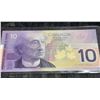 Image 2 : Canada $10 Banknote, 2001, Polymer, Serial FDT8673126