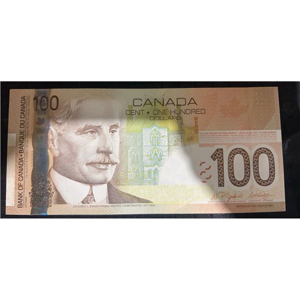 Bank of Canada $100 Polymer Banknote BKE7667777
