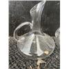 Image 2 : Clear Glass Wine Decanters with Side Handles
