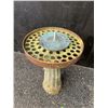 Image 1 : Outdoor Metal Sundial on Fluted Pedestal Base