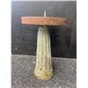 Image 2 : Outdoor Metal Sundial on Fluted Pedestal Base
