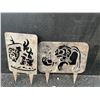 Image 1 : Cut Metal Witch and Mad Scientist Garden Stakes