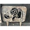 Image 2 : Cut Metal Witch and Mad Scientist Garden Stakes