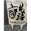 Image 3 : Cut Metal Witch and Mad Scientist Garden Stakes