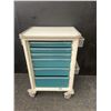 Image 1 : Multi-Drawer Medical Storage Cart With Locking Wheels